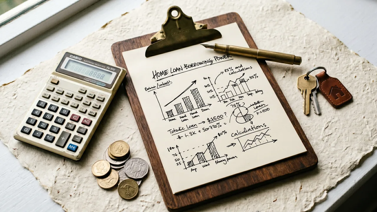 North Brisbane home loan borrowing power calculator visual